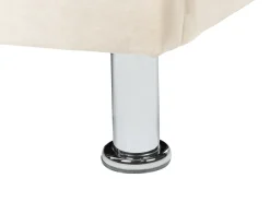 Letto contenitore Velluto METZ 90 x 200 cm Beige