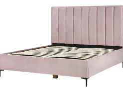 Letto contenitore Velluto SEZANNE 180 x 200 cm Rosa