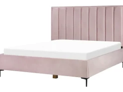 Letto contenitore Velluto SEZANNE 180 x 200 cm Rosa