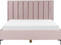 Letto contenitore Velluto SEZANNE 180 x 200 cm Rosa