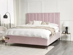Letto contenitore Velluto SEZANNE 180 x 200 cm Rosa