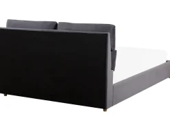 Letto contenitore Velluto BATILLY 180 x 200 cm Grigio