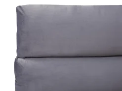 Letto contenitore Velluto BATILLY 180 x 200 cm Grigio