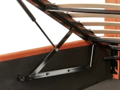 Letto contenitore Velluto VION 160 x 200 cm Arancione