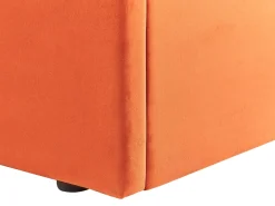 Letto contenitore Velluto VION 160 x 200 cm Arancione