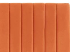 Letto contenitore Velluto VION 160 x 200 cm Arancione
