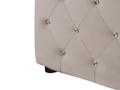 Letto contenitore Velluto AMIENS 180 x 200 cm Tortora