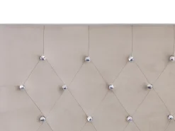 Letto contenitore Velluto AMIENS 180 x 200 cm Tortora