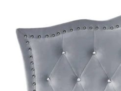 Letto contenitore Velluto METZ 90 x 200 cm Grigio