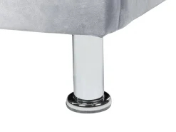Letto contenitore Velluto METZ 90 x 200 cm Grigio