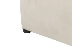 Letto contenitore Velluto BOUSSE 180 x 200 cm Beige chiaro