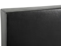 Letto Continentale Pelle sintetica PRESIDENT 160 x 200 cm Nero/Bianco
