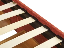 Letto da giorno con contenitore Tessuto VITTEL 90 x 200 cm Rosso