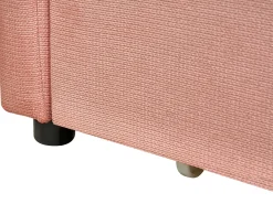Letto da giorno con contenitore Tessuto VITTEL 90 x 200 cm Rosa
