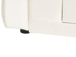 Letto da giorno con contenitore Velluto MEUDON 90 x 200 cm Bianco sporco