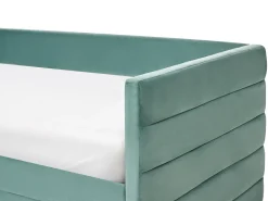 Letto da giorno con contenitore Velluto MARRAY 90 x 200 cm Verde menta