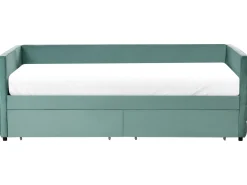Letto da giorno con contenitore Velluto MARRAY 90 x 200 cm Verde menta