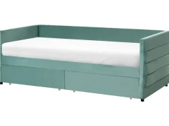 Letto da giorno con contenitore Velluto MARRAY 90 x 200 cm Verde menta