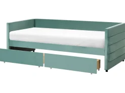Letto da giorno con contenitore Velluto MARRAY 90 x 200 cm Verde menta