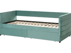 Letto da giorno con contenitore Velluto MARRAY 90 x 200 cm Verde menta
