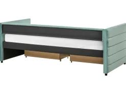 Letto da giorno con contenitore Velluto MARRAY 90 x 200 cm Verde menta