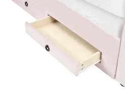 Letto da giorno con contenitore Velluto MEUDON 90 x 200 cm Rosa pastello