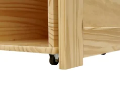 Letto da giorno con contenitore Legno di pino ROYVILLE 90 x 200 cm Marrone chiaro