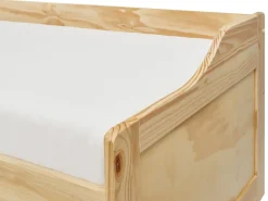 Letto da giorno con contenitore Legno di pino ROYVILLE 90 x 200 cm Marrone chiaro