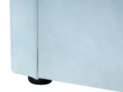 Letto estraibile Velluto EYBURIE 90 x 200 cm Azzurro