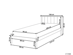 Letto Legno di pino BARRET 90 x 200 cm Marrone