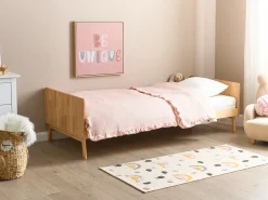 Letto Legno di pino BONNAC 90 x 200 cm Marrone chiaro