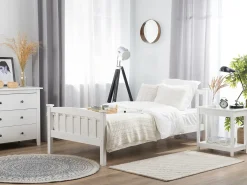 Letto Legno di pino GIVERNY 90 x 200 cm Bianco