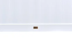 Letto matrimoniale alto con scrivania Legno di pino FOUCAMONT 90 x 200 cm Bianco