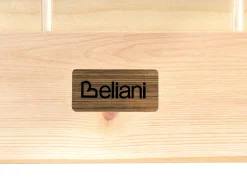 Letto matrimoniale alto con scrivania Legno di pino FOUCAMONT 90 x 200 cm Marrone chiaro