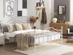 Letto Metallo ANTLIA 160 x 200 cm Bianco