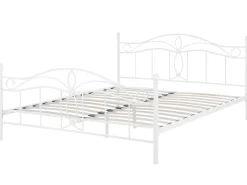 Letto Metallo ANTLIA 160 x 200 cm Bianco
