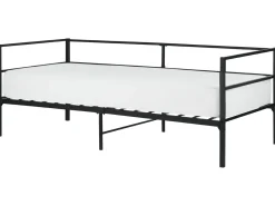 Letto Metallo BATTUT 90 x 200 cm Nero