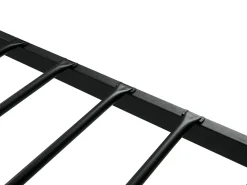 Letto Metallo BATTUT 90 x 200 cm Nero
