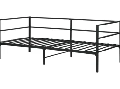 Letto Metallo BATTUT 90 x 200 cm Nero