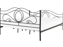 Letto Metallo LYRA 180 x 200 cm Nero