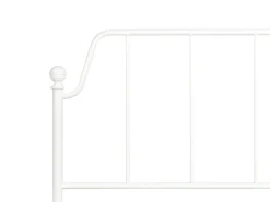 Letto Metallo MAURESSAC 160 x 200 cm Bianco