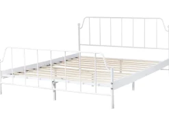 Letto Metallo MAURESSAC 160 x 200 cm Bianco