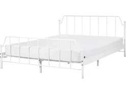 Letto Metallo MAURESSAC 160 x 200 cm Bianco