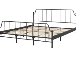 Letto Metallo MAURESSAC 180 x 200 cm Nero