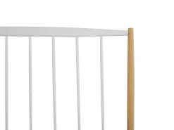 Letto Metallo MAURS 180 x 200 cm Bianco