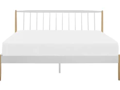 Letto Metallo MAURS 180 x 200 cm Bianco