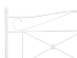 Letto Metallo RODEZ 180 x 200 cm Bianco