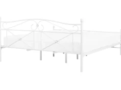 Letto Metallo RODEZ 180 x 200 cm Bianco