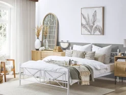Letto Metallo RODEZ 180 x 200 cm Bianco