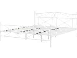 Letto Metallo RODEZ 180 x 200 cm Bianco